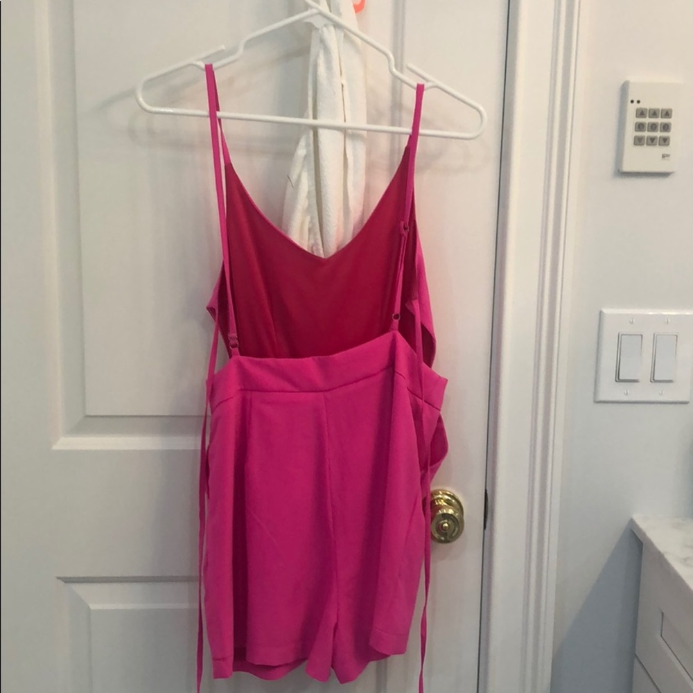 Backless Pink Romper - Picture 2 of 3